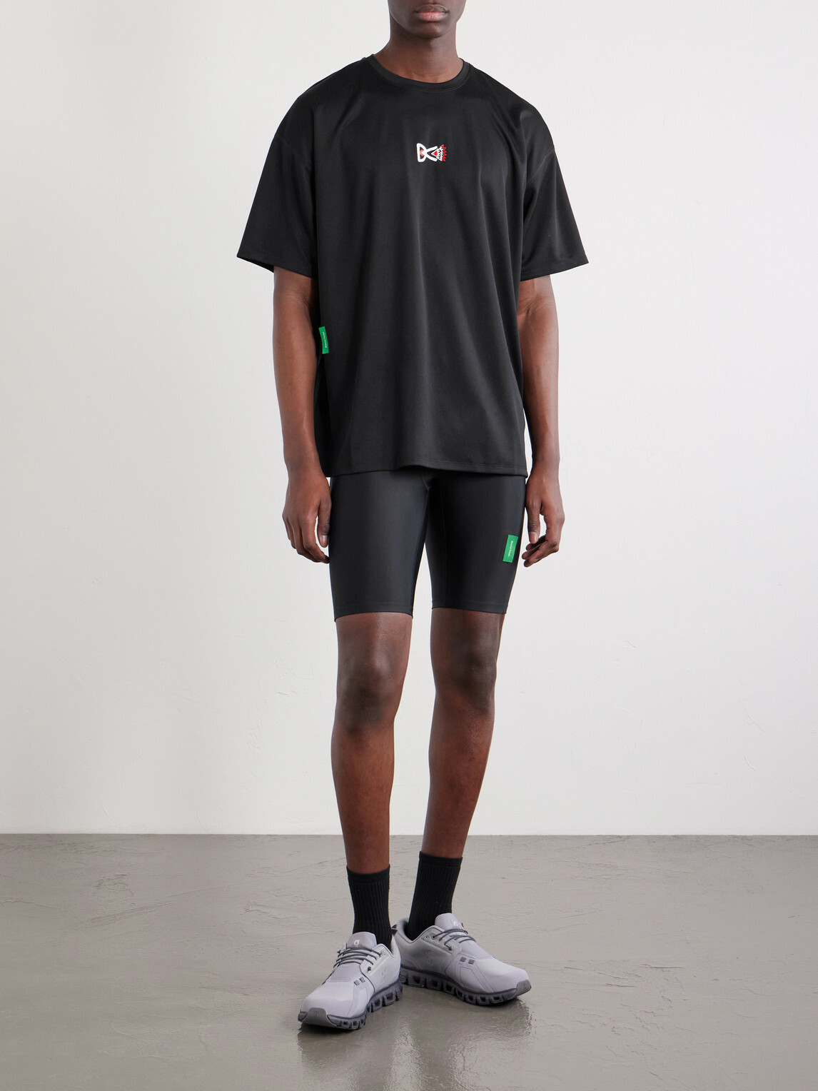 DISTRICT VISION - Maurten Slim-Fit 9'' Recycled Stretch Running Shorts - Black