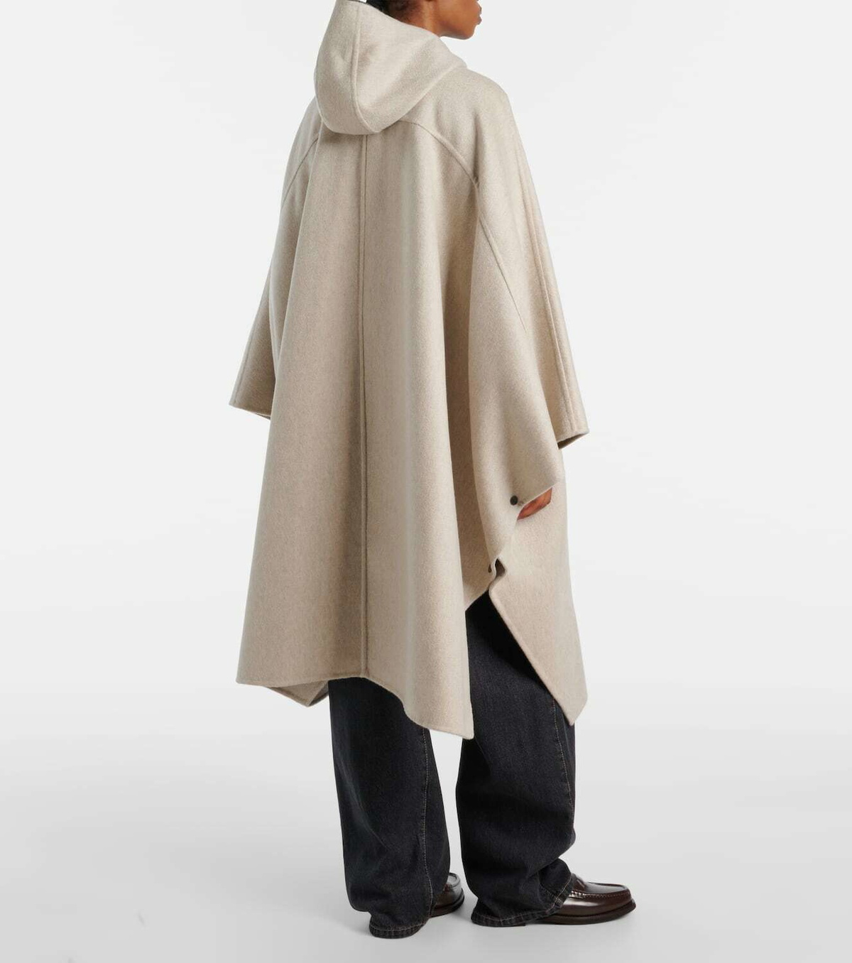 Brunello Cucinelli Hooded cashmere cape