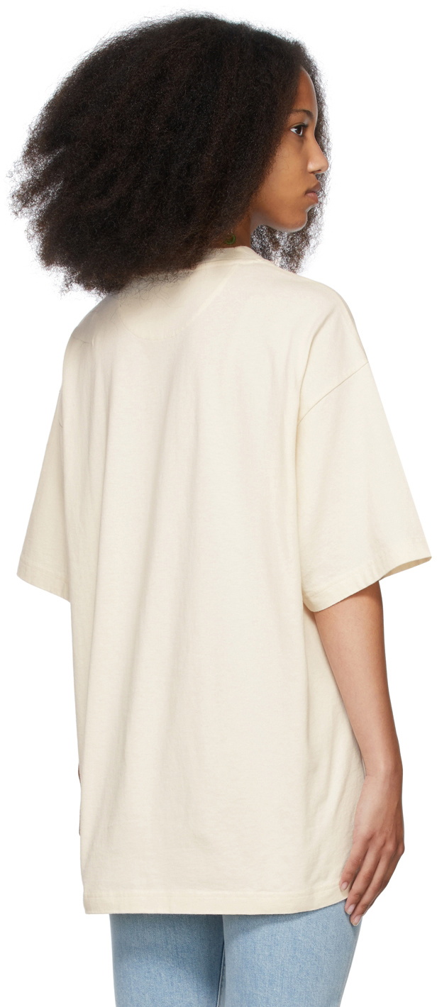 Acne Studios Beige Grant Levy Lucero Edition Oversized Graphic T