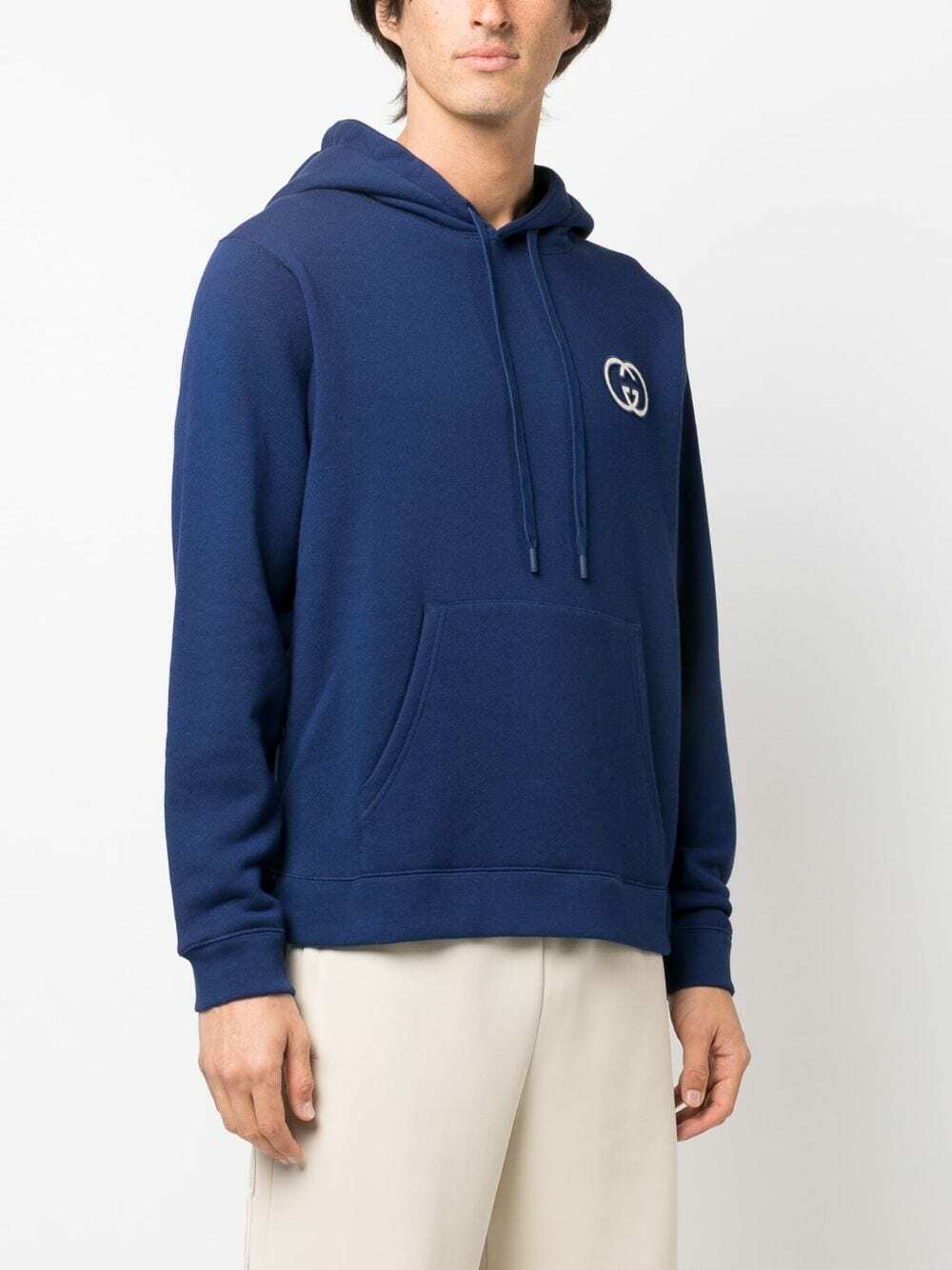 GUCCI - Logo Cotton Hoodie Gucci