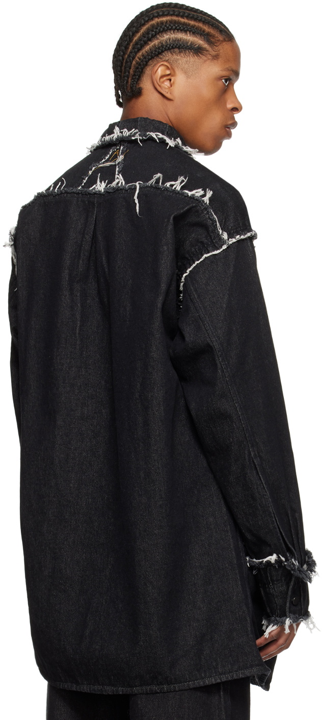 AIREI Black Shelley Denim Shirt