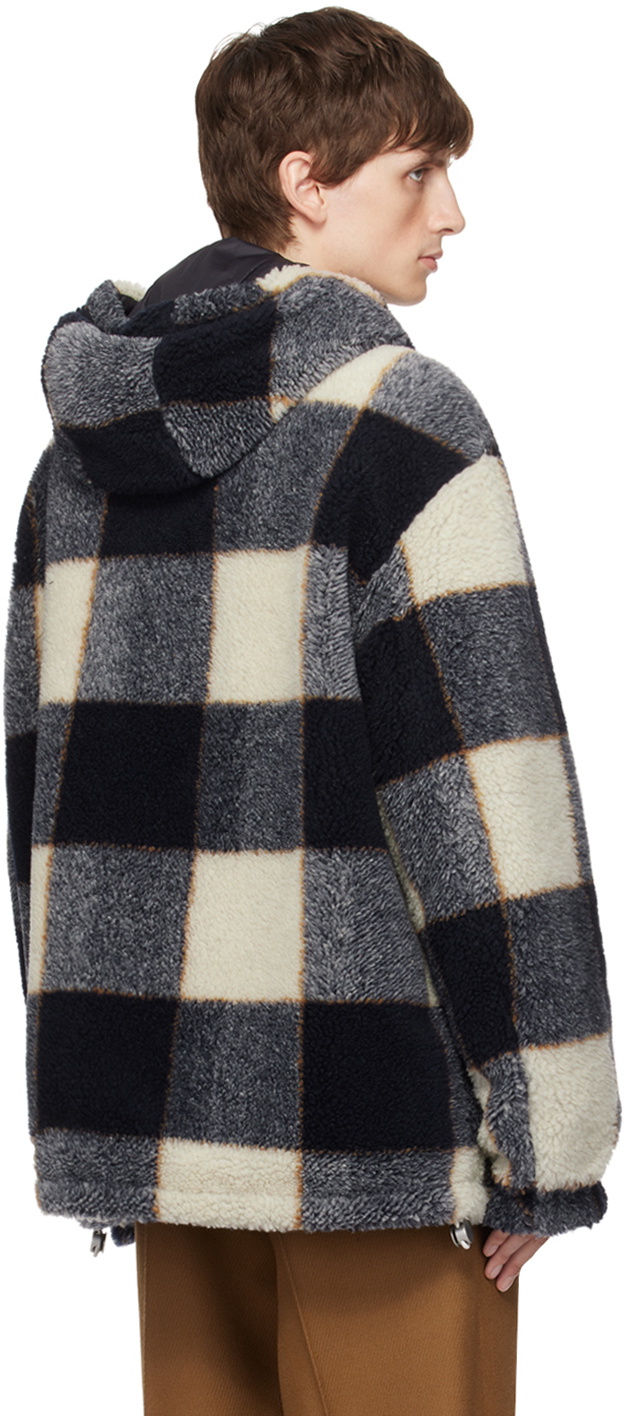 Emporio Armani Blue Check Reversible Jacket