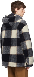 Emporio Armani Blue Check Reversible Jacket