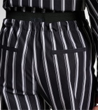 The Attico Striped cotton sweatpants