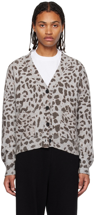 Photo: We11done Gray & Brown Leopard Cardigan