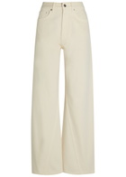 Anine Bing Brie Wide-leg Jeans Cream