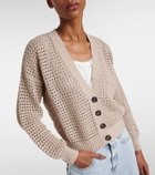 Brunello Cucinelli Sequined open-knit cotton-blend cardigan