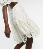 Zimmermann Vacay cutout cotton lace minidress