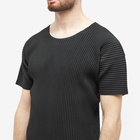 Homme Plissé Issey Miyake Men's Pleated T-Shirt in Black