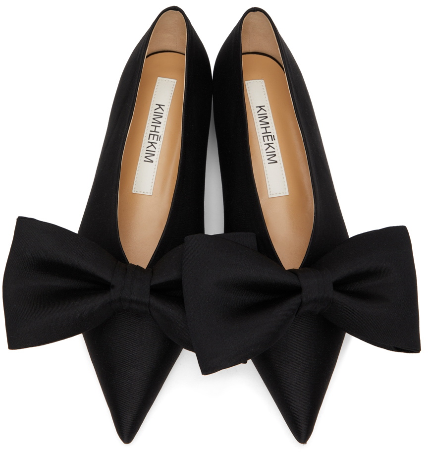 【KIMHEKIM】Monroe Ballerina Flat-Black KIMHĒKIM Black Monroe Ballerina Flats KIMHĒKIM