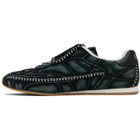 AMIRI Black & Green Pacific Flat Sneakers