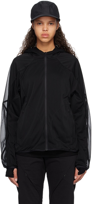 Photo: POST ARCHIVE FACTION (PAF) Black Paneled Hoodie