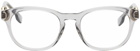 Versace Grey Transparent Medusa Glasses