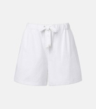 Moncler Broderie anglaise cotton shorts