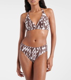 Eres Storm printed bikini top