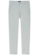 Paige Stafford Tapered-leg Jersey Trousers Light Blue