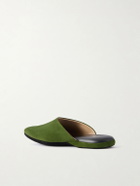 Charvet - Suede Slippers - Green