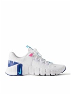 Nike Training - Free Metcon 5 Rubber-Trimmed Mesh Sneakers - White