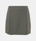 Tory Sport Checked pleated tennis skirt