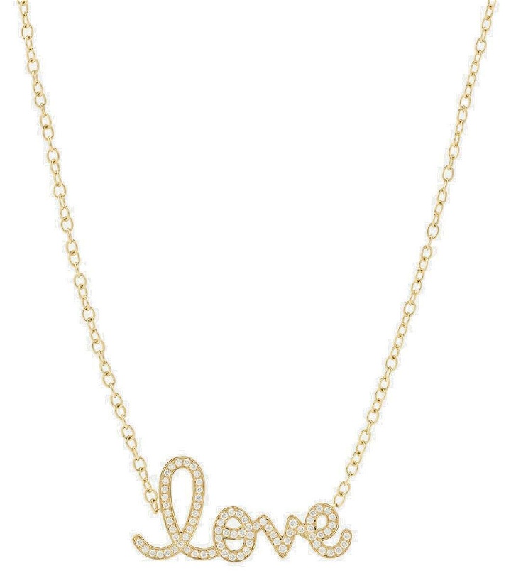 Photo: Sydney Evan Love 14kt gold necklace with diamonds