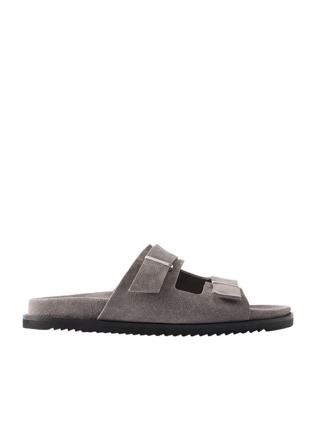 Photo: Mr P. - Suede Slides - Gray