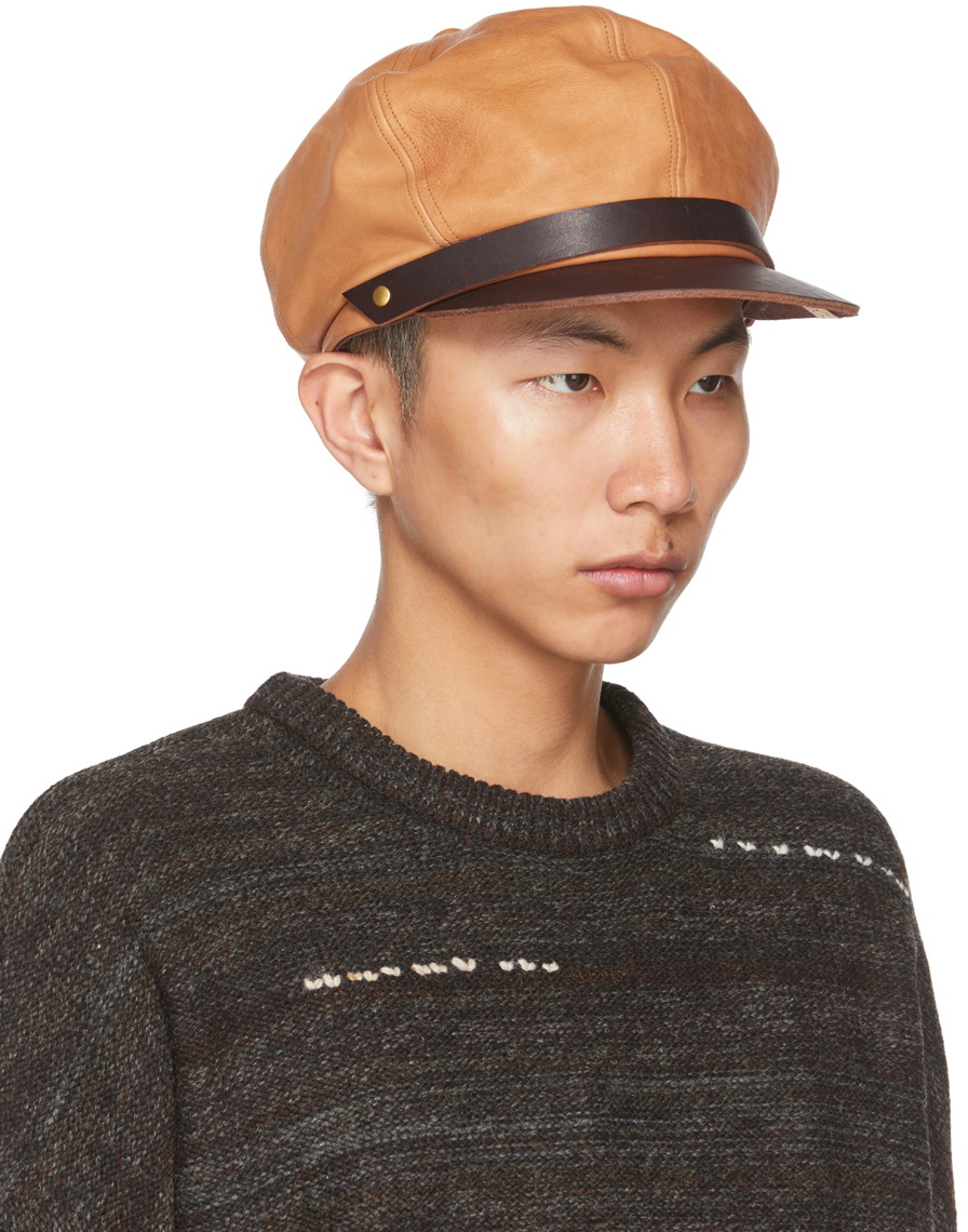 Visvim Brown Biker Cap Visvim