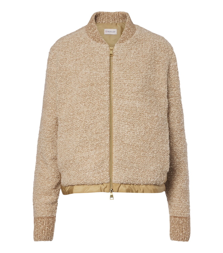 Photo: Moncler Padded bouclé cardigan
