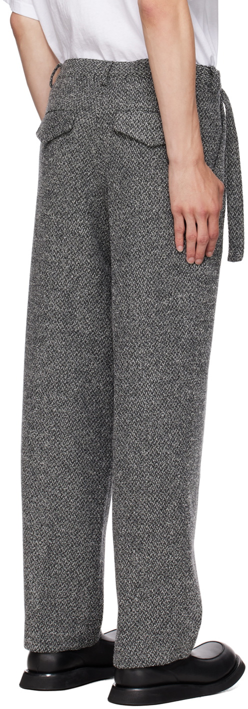 AFTER PRAY Black Belted Trousers