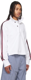 Raimundo Langlois White Henley Sweatshirt