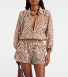 ViX Paula Hermanny Moana oversized printed cotton shirt