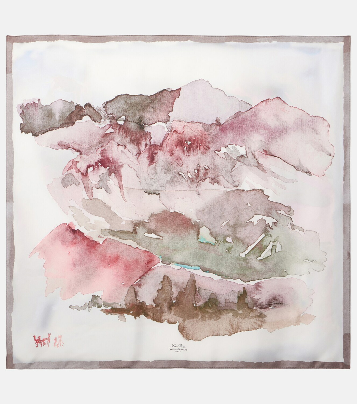 Loro Piana Natura Argentina printed silk scarf