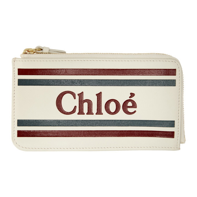Chloe Off-White Vick Zipped Card Holder Chloe