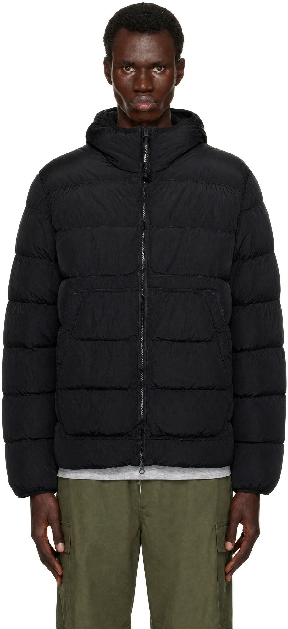C.P. Company Black Chrome-R Goggle Down Jacket