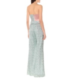 Halpern Sequined wide-leg pants