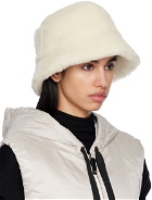 Max Mara Off-White Fleece Beach Hat