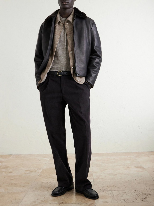 Photo: Loro Piana - Linen T-Shirt - Brown