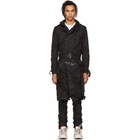 Kanghyuk Black Cropped Readymade Airbag Trench Coat