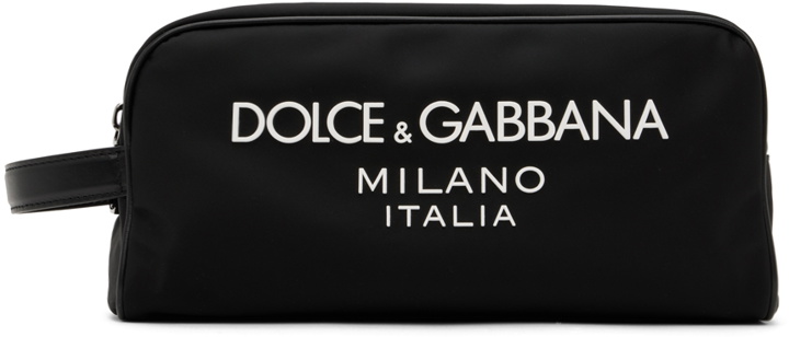 Photo: Dolce & Gabbana Black Logo Toiletry Bag