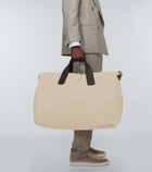 Giorgio Armani - Leather-trimmed canvas duffel bag