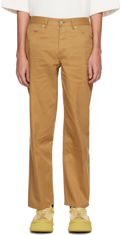 Photo: Jil Sander Tan Standard Jeans