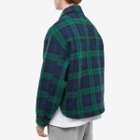 Cole Buxton Men's Flannel Overshirt in Black Watch