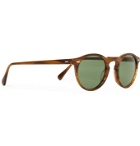 Oliver Peoples - Gregory Peck Round-Frame Tortoiseshell Acetate Sunglasses - Brown