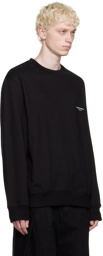 Wooyoungmi Black Square Label Sweatshirt