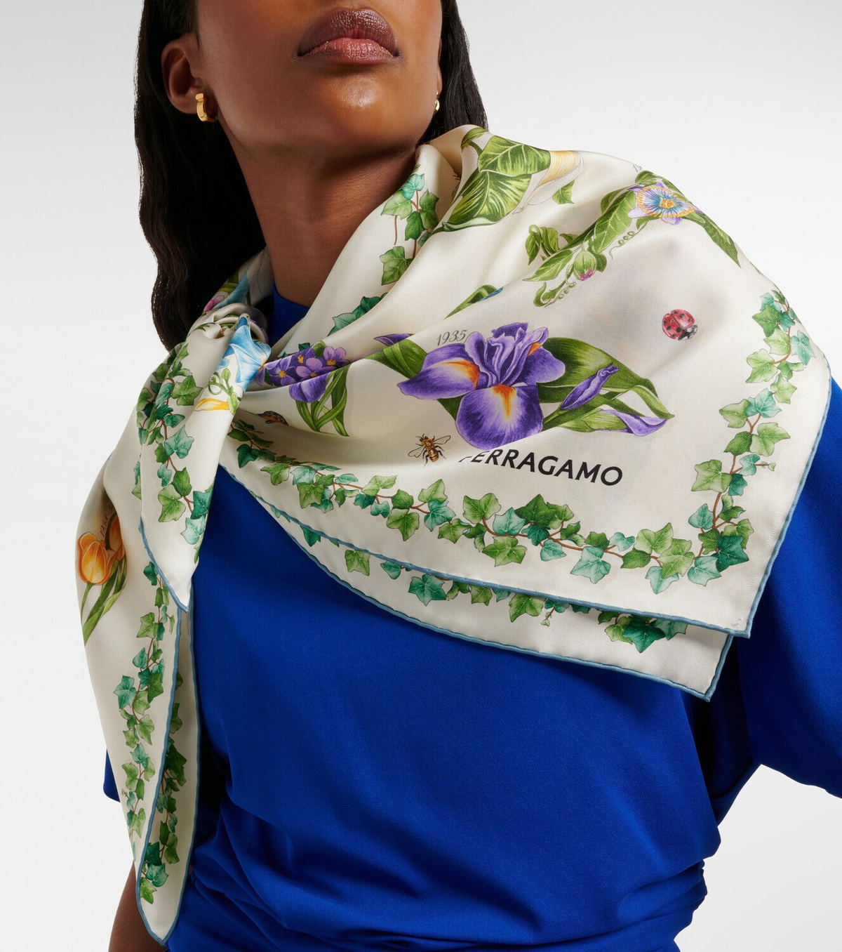 Ferragamo Floral silk scarf