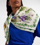 Ferragamo Floral silk scarf