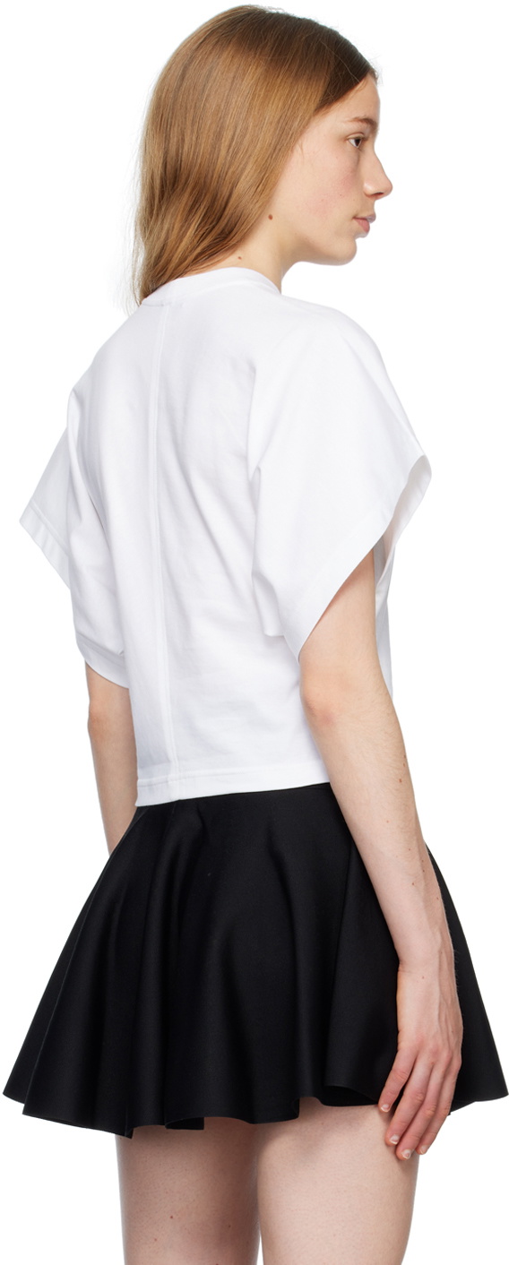 ALAÏA White Embroidered T-Shirt ALAÏA