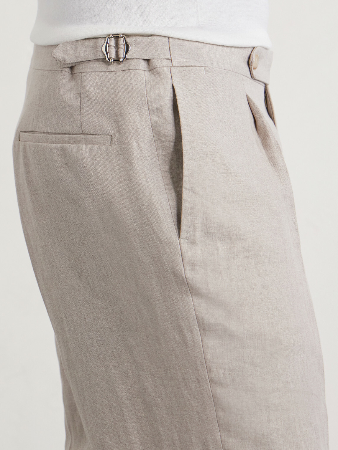 De Petrillo - Straight-Leg Linen Shorts - Neutrals