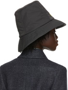 Nina Ricci Black Tall Logo Bucket Hat