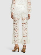 ZIMMERMANN - Lexi Embroidered Linen Flared Pants