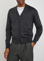 Jacquemus Le Cardigan Merino Wool-blend Cardigan Dark Grey